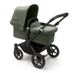 Bugaboo Donkey 5 Mono Complete In Black/Forest Green -Baby Products Store bugaboo 3 wheel pushchairs 100000008 36573757047005