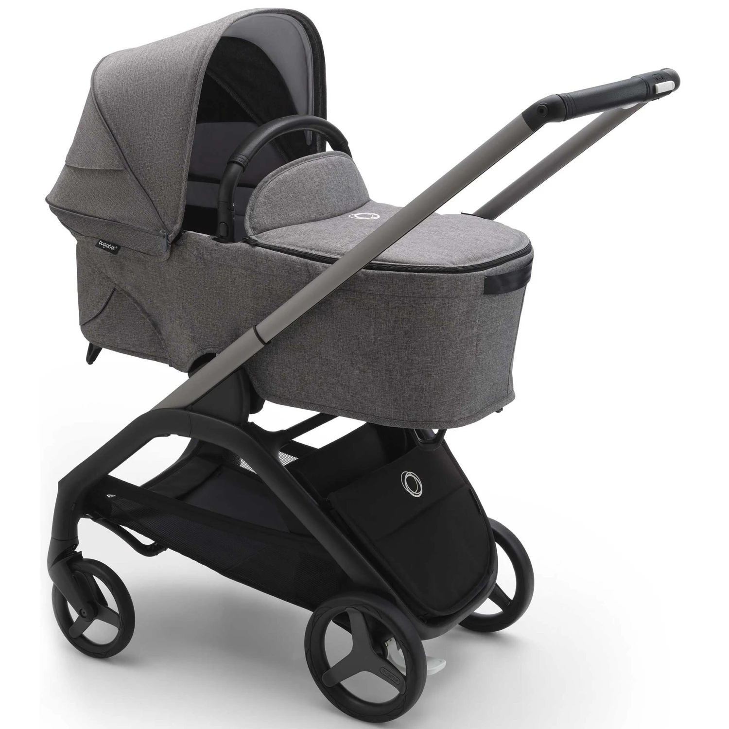 Bugaboo Dragonfly Complete Pram - Graphite/Grey Melange 3 Bugaboo Dragonfly Complete Pram - Graphite/Grey Melange