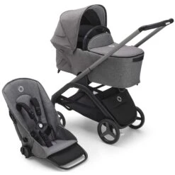 Bugaboo Dragonfly Complete Bundle - Graphite/Grey Melange -Baby Products Store bugaboo baby prams 13811 gra gre mel 39184028172509