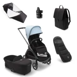 Bugaboo Dragonfly Complete Bundle - Graphite/Midnight Black/Skyline Blue