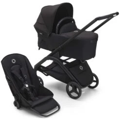 Bugaboo Dragonfly Complete Bundle - Black/Midnight Black -Baby Products Store bugaboo baby prams 13813 blk mid blk 39184029286621