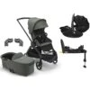 Bugaboo Dragonfly Pebble 360 Pro Travel System - Black/Forest Green
