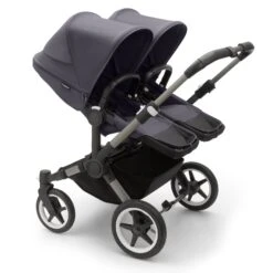 Bugaboo Donkey 5 Duo Extension Complete In Stormy Blue -Baby Products Store bugaboo twin tandem prams pushchairs 100001007 36573761208541