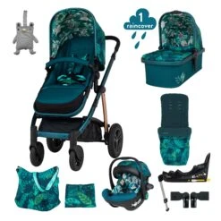 Cosatto Wow 2 Acorn Everything Travel System Midnight Jungle