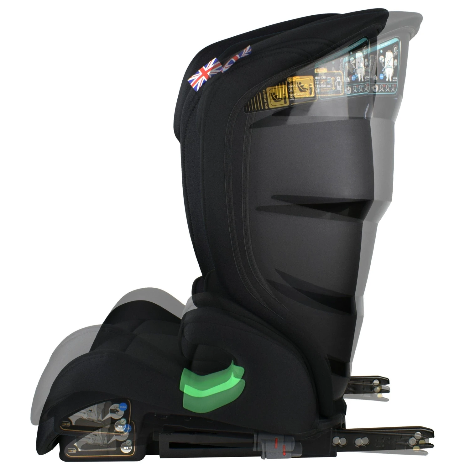 Cozy N Safe Apache I-Size 100-150cm - Onyx 11 Cozy N Safe Apache I-Size 100-150cm - Onyx - Image 9