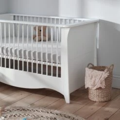 CuddleCo Clara Cot Bed In White -Baby Products Store cuddleco cot beds 36506063995101