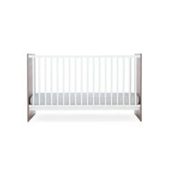 CuddleCo Enzo Cotbed - Truffle Oak/White