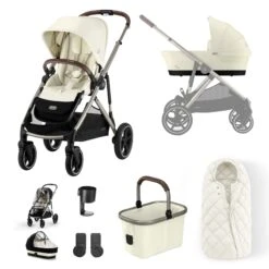 Cybex Gazelle S Essential Bundle - Taupe/Seashell Beige