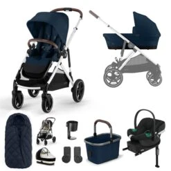 Cybex Gazelle S Comfort Bundle - Silver/Ocean Blue