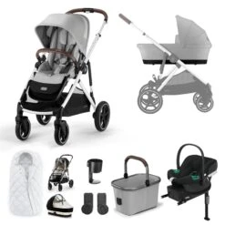 Cybex Gazelle S Comfort Bundle - Silver/Lava Grey