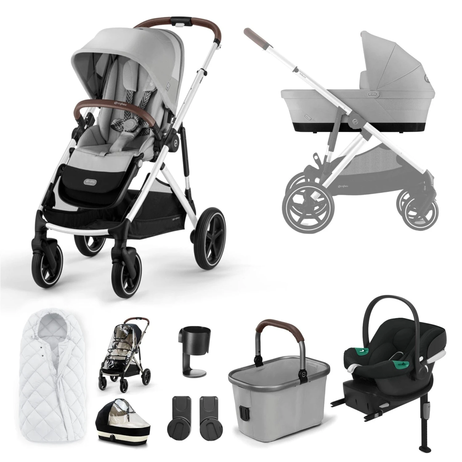 Cybex Gazelle S Comfort Bundle - Silver/Lava Grey 3 Cybex Gazelle S Comfort Bundle - Silver/Lava Grey