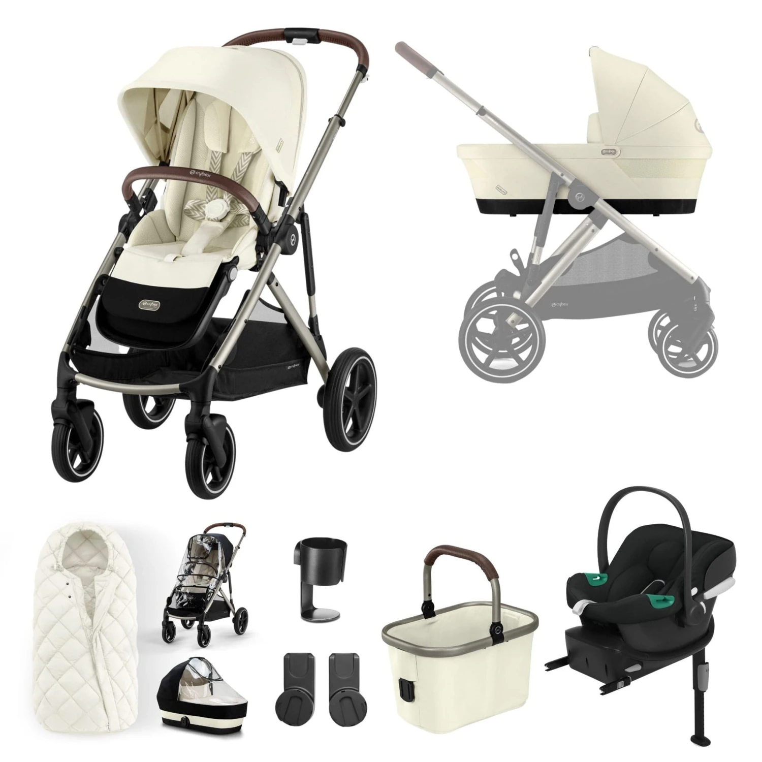 Cybex Gazelle S Comfort Bundle - Taupe/Seashell Beige 3 Cybex Gazelle S Comfort Bundle - Taupe/Seashell Beige