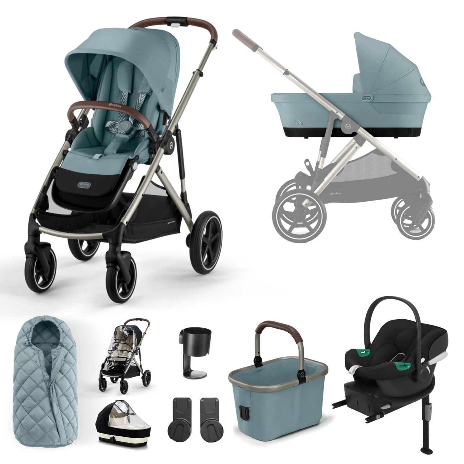 Cybex Gazelle S Comfort Bundle - Taupe/Sky Blue 3 Cybex Gazelle S Comfort Bundle - Taupe/Sky Blue