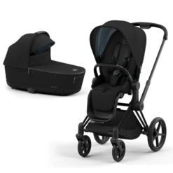 Cybex Priam & Lux Cot (2022) In Deep Black -Baby Products Store cybex baby prams cybex priam pram with lux cot deep black baby s mart 11247 blk blk 36923973468381