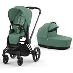 Cybex Priam & Lux Cot (2023) - Leaf Green -Baby Products Store cybex baby prams cybex priam pram with lux cot leaf green 13974 blk grn 39357230481629