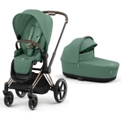 Cybex Priam & Lux Cot (2023) - Leaf Green -Baby Products Store cybex baby prams cybex priam pram with lux cot leaf green 39357233070301