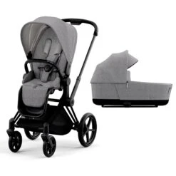 Cybex Priam & Lux Cot (2022) In Manhattan Grey Plus -Baby Products Store cybex baby prams cybex priam pram with lux cot manhattan grey plus baby s mart 11255 blk man gry 36924857516253