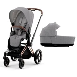 Cybex Priam & Lux Cot (2022) In Manhattan Grey Plus -Baby Products Store cybex baby prams cybex priam pram with lux cot manhattan grey plus baby s mart 11256 ros gol man gry 36924860530909