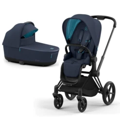 Cybex Priam & Lux Cot (2022) In Nautical Blue -Baby Products Store cybex baby prams cybex priam pram with lux cot nautical blue baby s mart 11232 blk nau 36924798140637