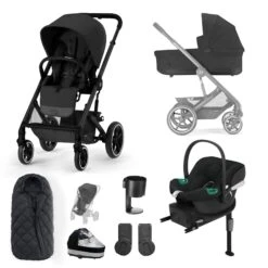 Cybex Balios S Lux Comfort Bundle - Black/Moon Black
