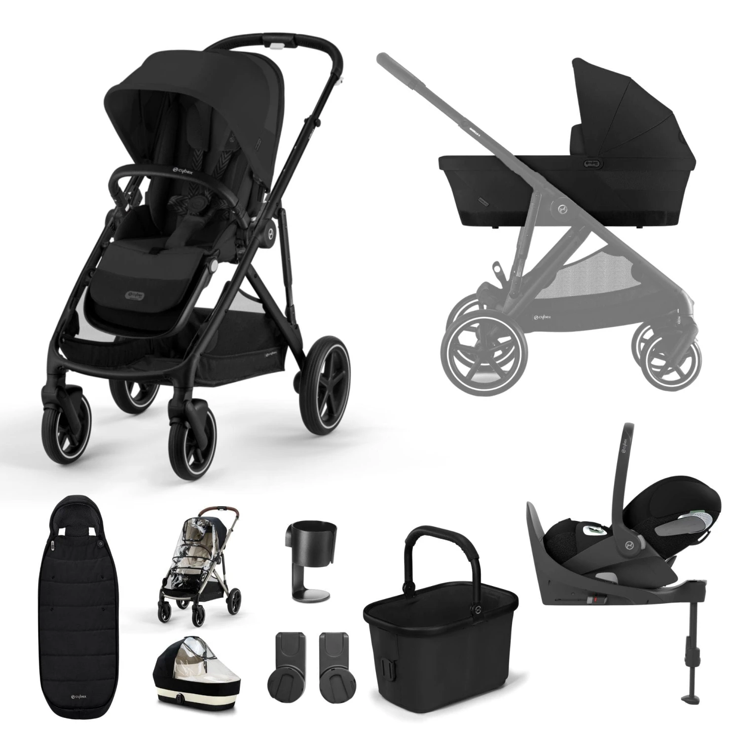 Cybex Gazelle S Luxury Bundle - Black/Moon Black 3 Cybex Gazelle S Luxury Bundle - Black/Moon Black