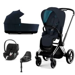 Cybex Priam Travel System (2022) - Nautical Blue -Baby Products Store cybex travel systems cybex priam travel system 2022 nautical blue baby s mart 11361 ch blk nau blu 2 38221492945117