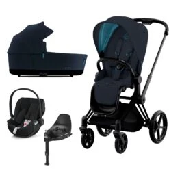 Cybex Priam Travel System (2022) - Nautical Blue -Baby Products Store cybex travel systems cybex priam travel system 2022 nautical blue baby s mart 11363 blk nau blu 1 38221495533789