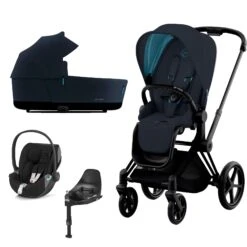 Cybex Priam Travel System (2022) - Nautical Blue -Baby Products Store cybex travel systems cybex priam travel system 2022 nautical blue baby s mart 11363 blk nau blu 2 38221495632093