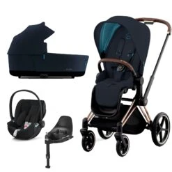 Cybex Priam Travel System (2022) - Nautical Blue -Baby Products Store cybex travel systems cybex priam travel system 2022 nautical blue baby s mart 11364 ros gol nau blu 1 38221495828701