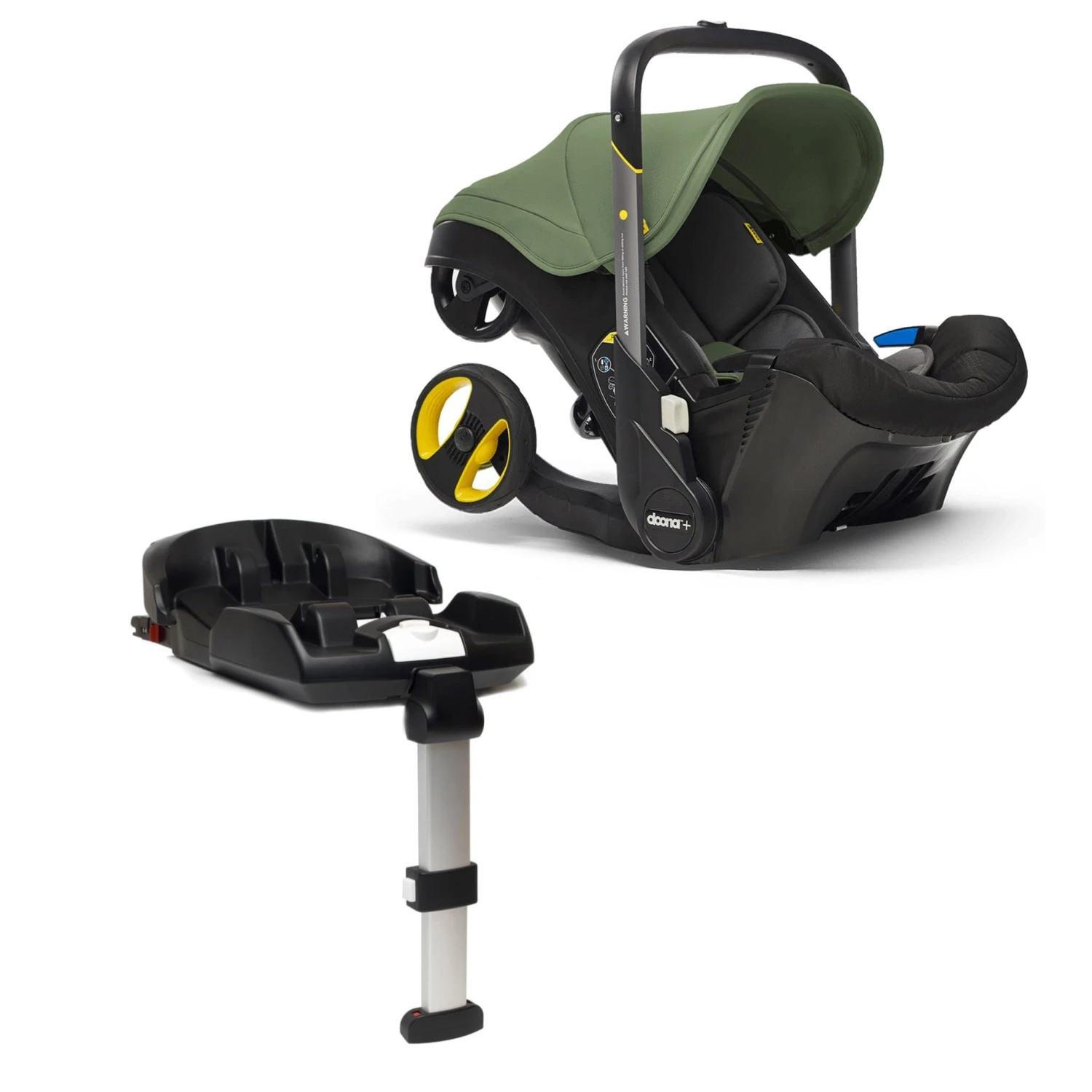 Doona Car Seat Stroller Desert Green With ISOFIX Base Bundle 3 Doona Car Seat Stroller Desert Green With ISOFIX Base Bundle