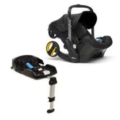 Doona Car Seat Stroller Nitro Black With ISOFIX Base Bundle