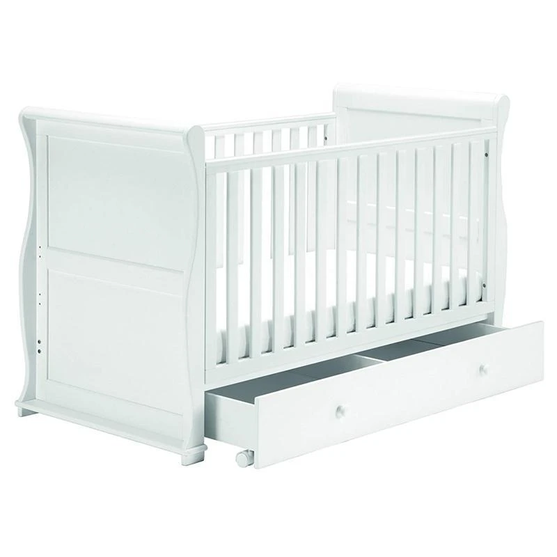 East Coast Alaska Sleigh Cot Bed White 3 East Coast Alaska Sleigh Cot Bed White
