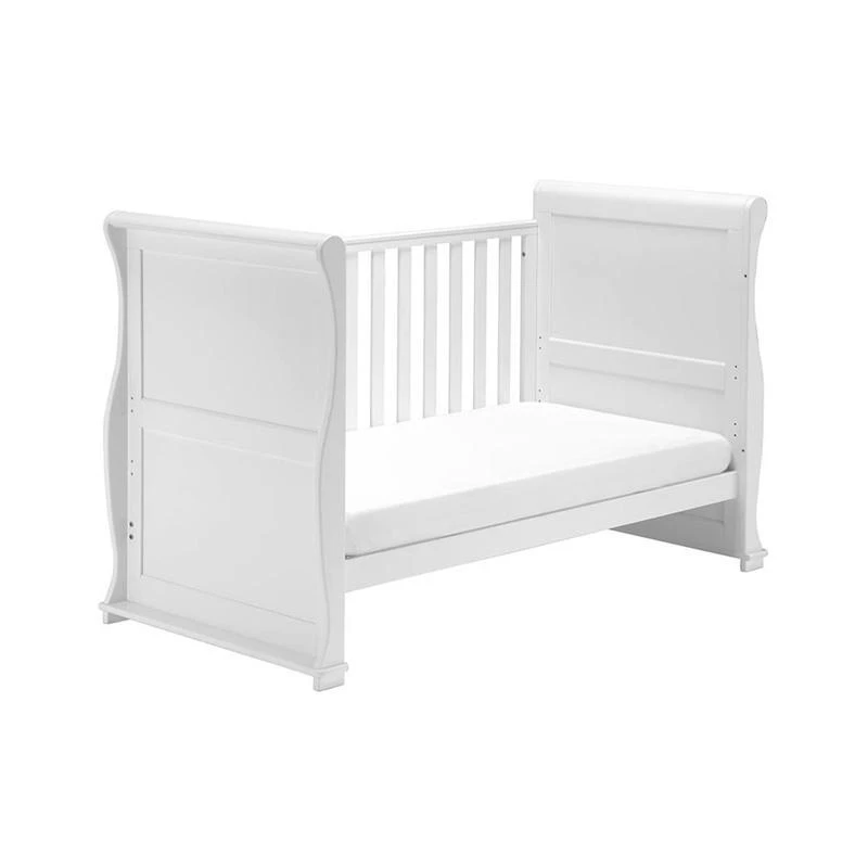 East Coast Alaska Sleigh Cot Bed White 4 East Coast Alaska Sleigh Cot Bed White - Image 2