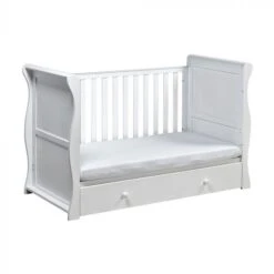 East Coast Nebraska Sleigh CotBed White -Baby Products Store east coast baby cots east coast nebraska cotbed white babys mart 9028w 23377659003075