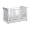 East Coast Nebraska Sleigh CotBed White -Baby Products Store east coast baby cots east coast nebraska cotbed white babys mart 9028w 23377659166915