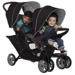 Graco Stadium Duo Tandem Stroller Black/Grey 9 Graco Stadium Duo Tandem Stroller Black/Grey -Baby Products Store graco double buggies graco stadium duo tandem stroller black grey baby s mart 6l199bgru 29209270714563