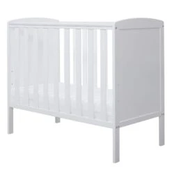 Ickle Bubba Coleby Space Saver Cot & Fibre Mattress White