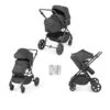 Ickle Bubba Comet 2-in-1 Plus Carrycot & Pushchair - Black -Baby Products Store ickle bubba baby prams 10 008 001 002 38673670832349