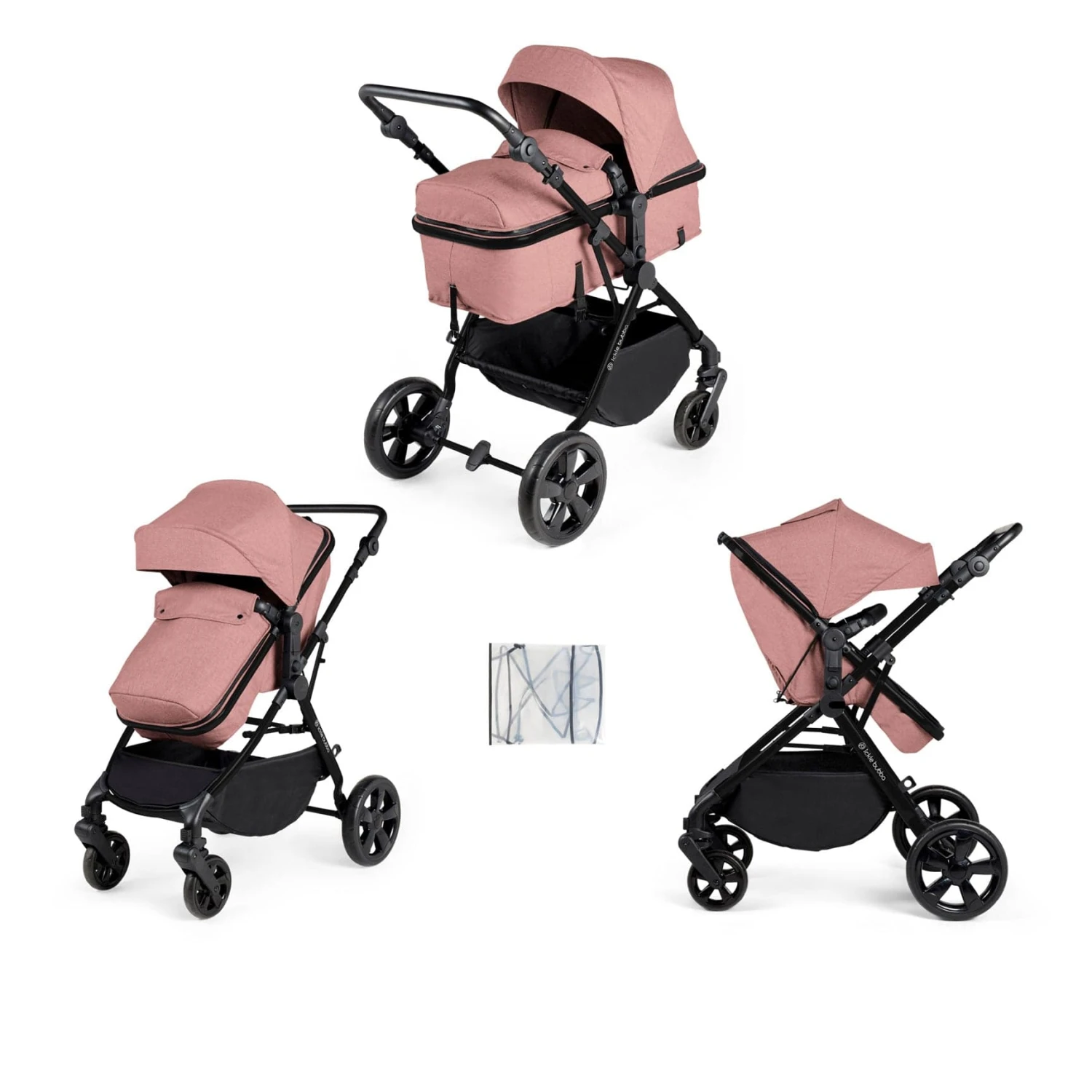Ickle Bubba Comet 2-in-1 Plus Carrycot & Pushchair - Dusty Pink 3 Ickle Bubba Comet 2-in-1 Plus Carrycot & Pushchair - Dusty Pink