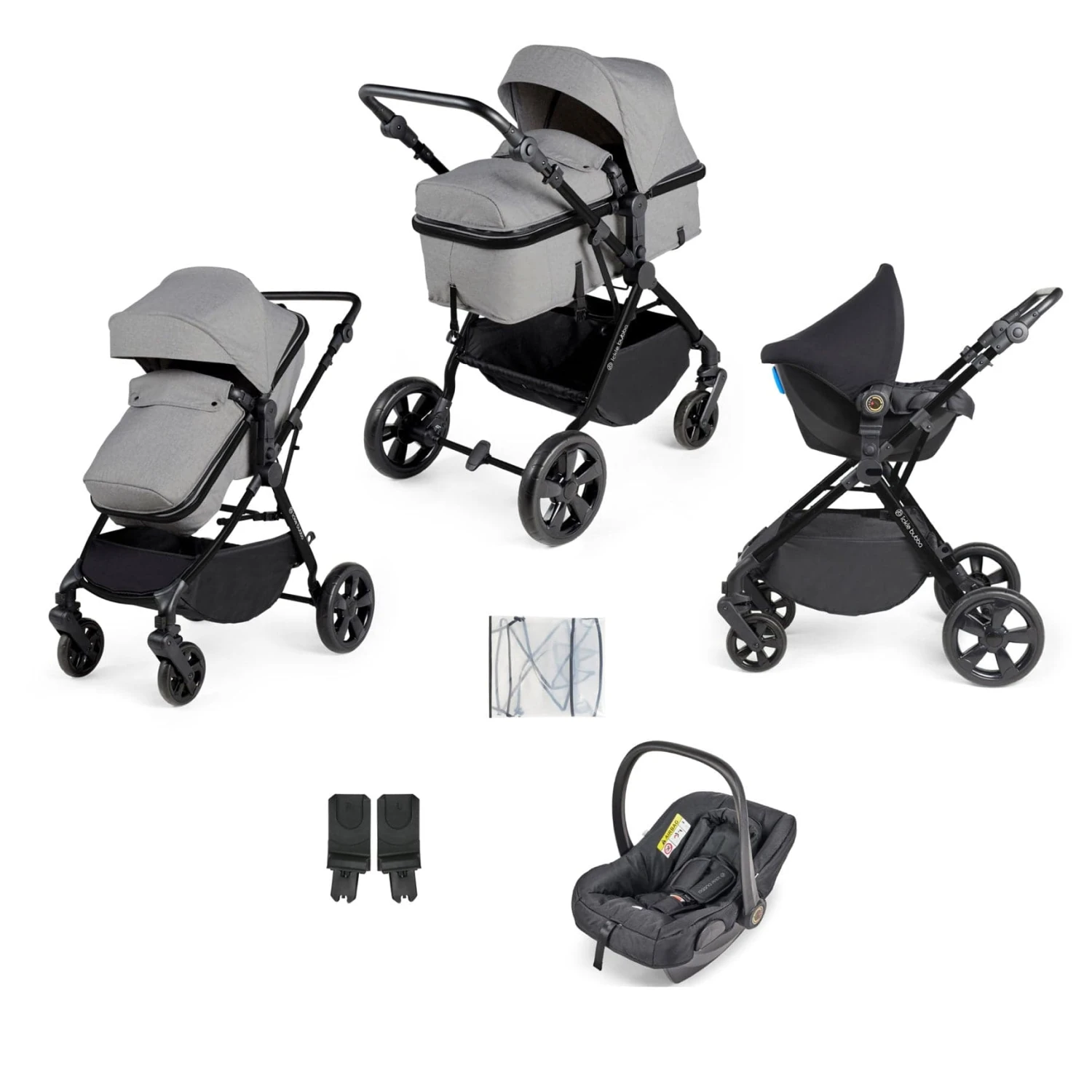 Ickle Bubba Comet 3-in-1 Travel System With Astral Car Seat - Space Grey 3 Ickle Bubba Comet 3-in-1 Travel System With Astral Car Seat - Space Grey