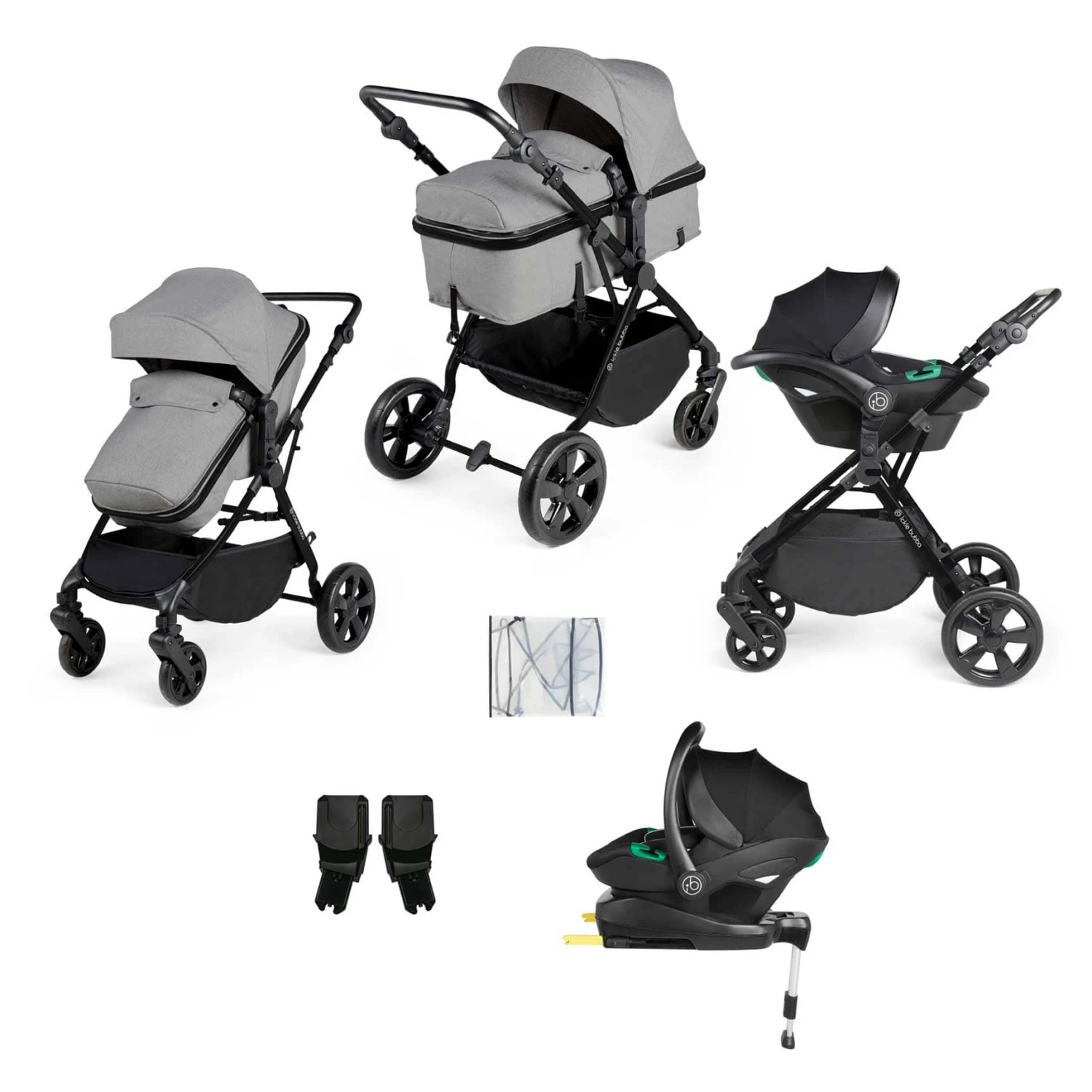 Ickle Bubba Comet All-in-One I-Size Travel System With Isofix Base - Space Grey 3 Ickle Bubba Comet All-in-One I-Size Travel System With Isofix Base - Space Grey