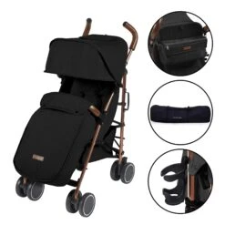 Ickle Bubba Discovery Prime Pushchair Rose Gold/Black