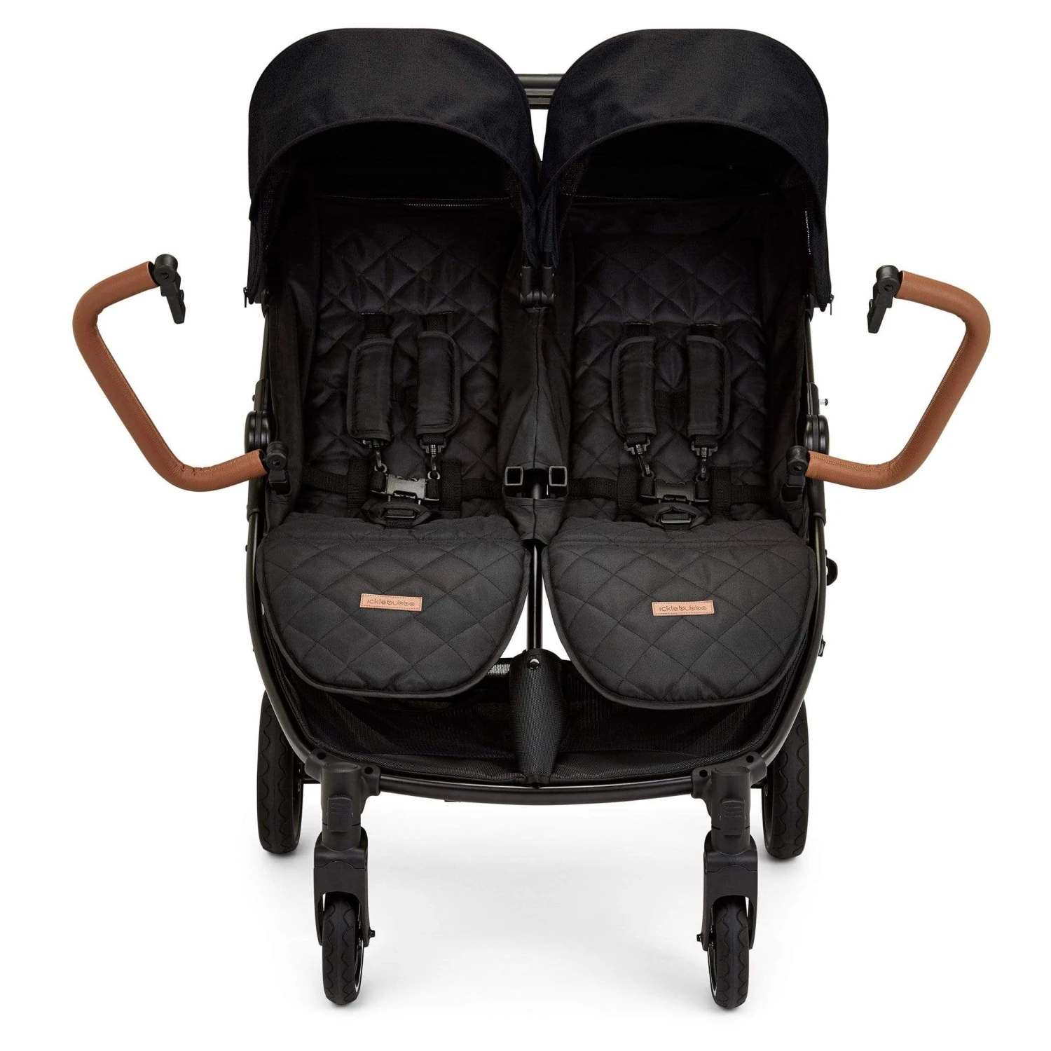 Ickle Bubba Venus Max Double Stroller Black/Black/Tan 8 Ickle Bubba Venus Max Double Stroller Black/Black/Tan - Image 6