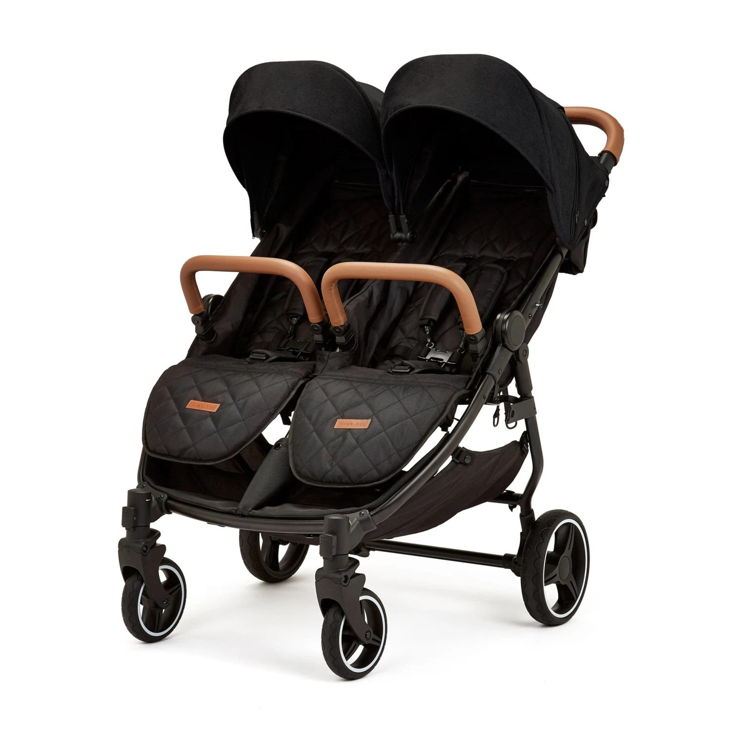 Ickle Bubba Venus Max Double Stroller Black/Black/Tan 7 Ickle Bubba Venus Max Double Stroller Black/Black/Tan - Image 5