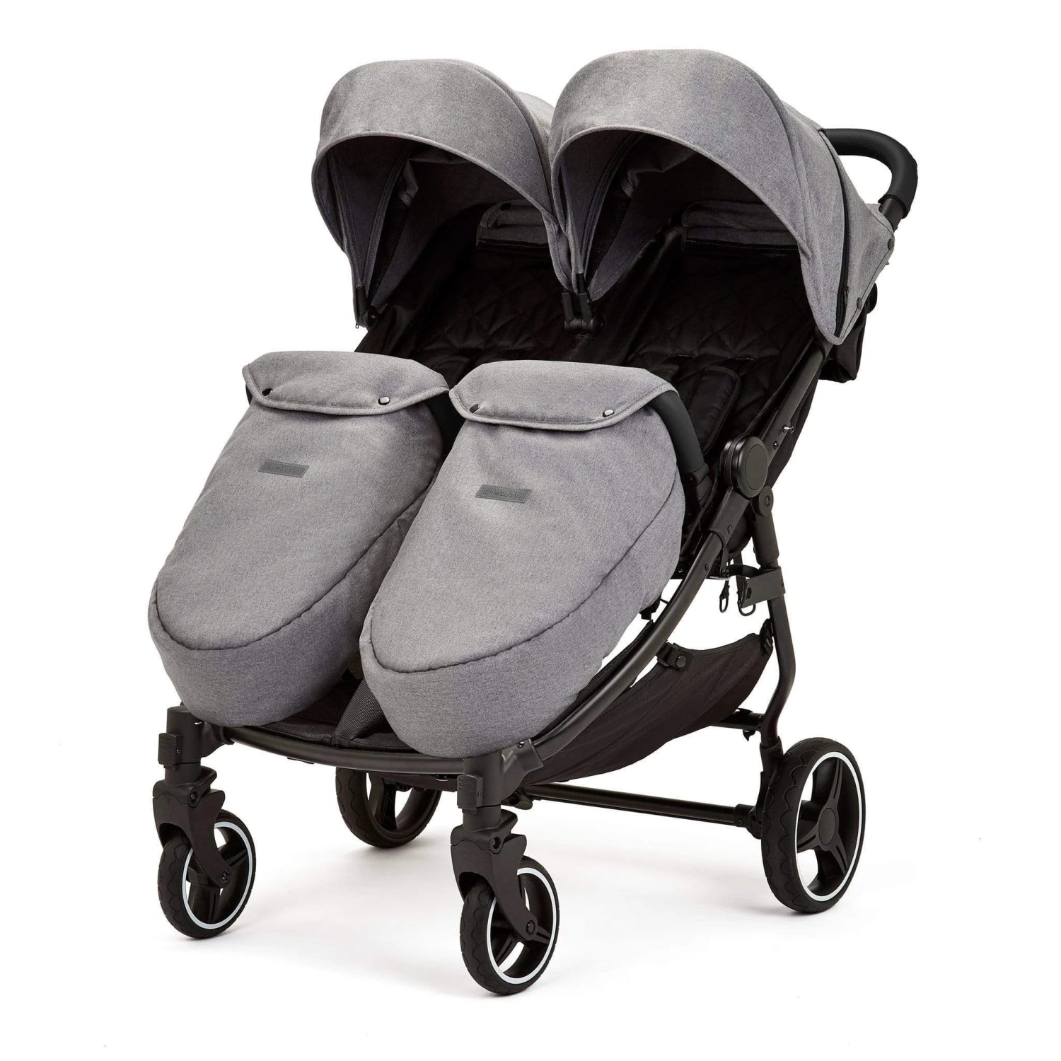 Ickle Bubba Venus Prime Double Stroller Black/Space Grey/Black 4 Ickle Bubba Venus Prime Double Stroller Black/Space Grey/Black - Image 2