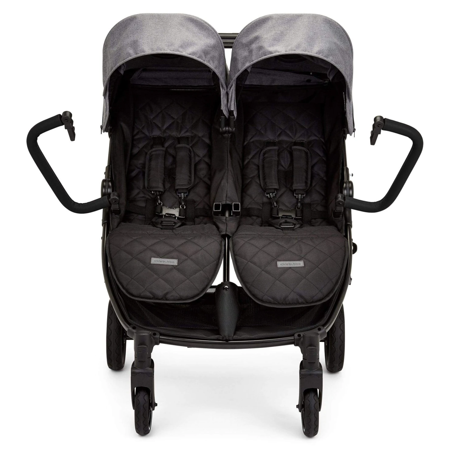 Ickle Bubba Venus Prime Double Stroller Black/Space Grey/Black 7 Ickle Bubba Venus Prime Double Stroller Black/Space Grey/Black - Image 5