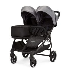 Ickle Bubba Venus Prime Double Stroller Black/Space Grey/Black