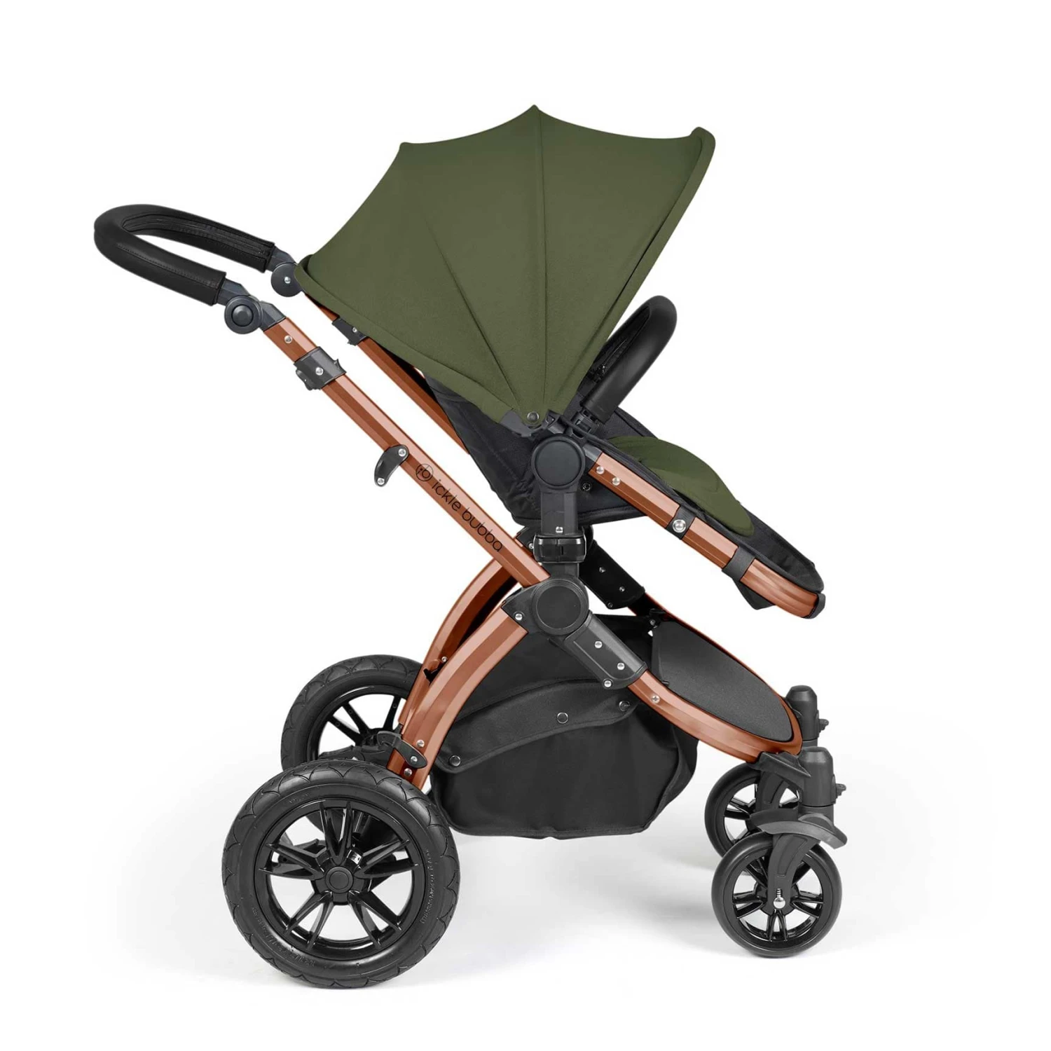 Ickle Bubba Stomp Luxe 2 In 1 Plus Pushchair & Carrycot - Bronze/Woodland/Black 7 Ickle Bubba Stomp Luxe 2 In 1 Plus Pushchair & Carrycot - Bronze/Woodland/Black - Image 5