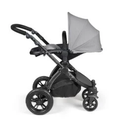Ickle Bubba Stomp Luxe 2 In 1 Plus Pushchair & Carrycot - Black/Pearl Grey/Black -Baby Products Store ickle bubba travel systems 10 003 001 210 38731192533213