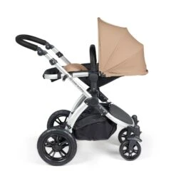 Ickle Bubba Stomp Luxe 2 In 1 Plus Pushchair & Carrycot - Silver/Desert/Black -Baby Products Store ickle bubba travel systems 10 003 001 257 38731204624605